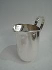 American Midcentury Modern Hand Wrought Sterling Silver Bar Pitcher