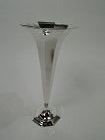 Antique Tiffany Art Deco Sterling Silver Trumpet Vase