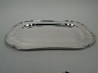Antique American Edwardian Classical Sterling Silver Rectangular Tray