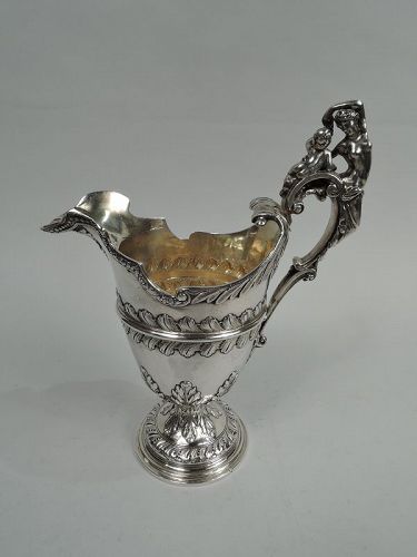 English Georgian Classical Sterling Silver Ewer 18th Century