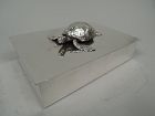 Tiffany Midcentury Modern Sterling Silver Turtle Box