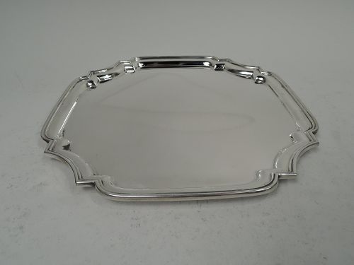 Tiffany Traditional English Georgian Sterling Silver Cartouche Tray