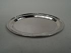 Small American Modern Sterling Silver Oval Tray