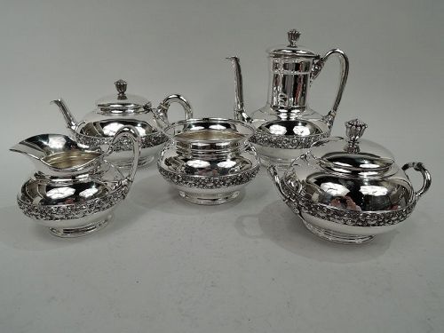 Antique Tiffany Victorian Classical Coffee & Tea Set