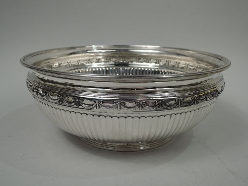 Antique Tiffany Edwardian Classical Sterling Silver Bowl