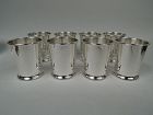 Set of 8 American Sterling Silver Mint Juleps