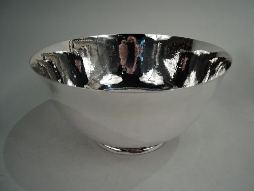 Cartier Large Hand-Hammered Sterling Silver Centerpiece Revere Bowl