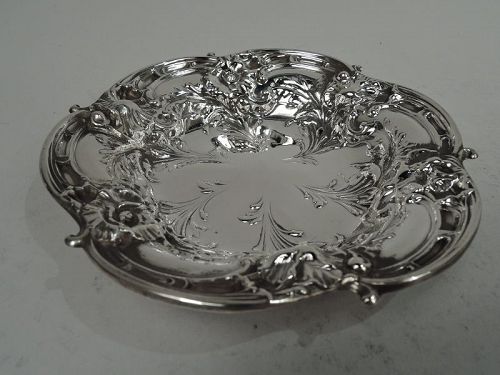 Reed & Barton Sterling Silver Bowl in Art Nouveau Six Fleurs Pattern