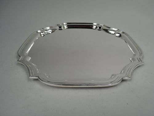 Tiffany Traditional Georgian Sterling Silver Square Cartouche Tray