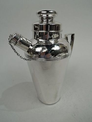 American Craftsman Hand-Hammered Sterling Silver Cocktail Shaker
