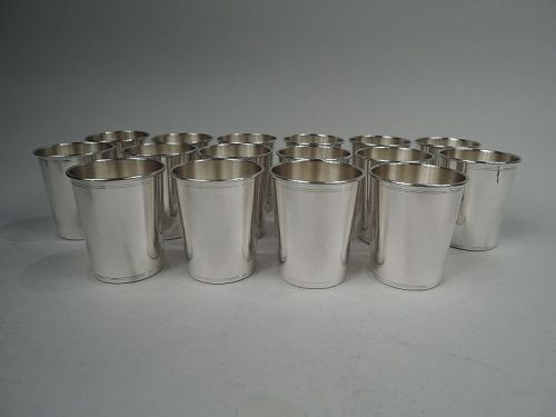 Set of 16 American Sterling Silver Mint Juleps