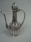 Antique Tiffany Aesthetic Exotic Sterling Silver Turkish Coffeepot