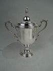 Comyns English Neoclassical Sterling Silver Trophy Cup Urn 1922