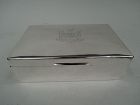 Comyns Sterling Silver Box with British Army Regimental Coat of Arms