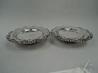Pair of Antique Tiffany American Classical Sterling Silver Compotes