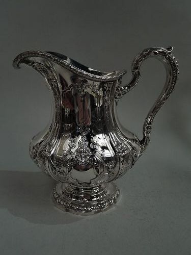 Finest Quality Reed & Barton Louis XV Sterling Silver Water Pitcher