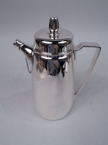Super Snazzy Tiffany American Art Deco Sterling Silver Cocktail Shaker