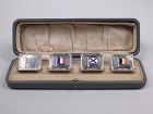 World War I Place Card Holders with Allied Powers Plus Belgium 1914