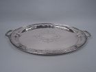 Large Antique Gorham Maintenon Sterling Silver Tray 1923