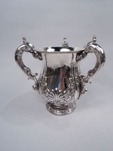 Antique American Victorian Classical Sterling Silver Loving Cup Trophy