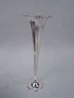 Tiffany Tall Edwardian Modern Classical Sterling Silver Trumpet Vase