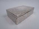 Woods & Chatellier Edwardian Classical Sterling Silver Jewelry Box