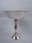 Tall Danish Midcentury Modern Classical Sterling Silver Compote