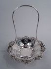 Pretty Edwardian Sterling Silver Rosebud Basket by Tiffany