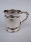 Gale & Hayden New York Classical Coin Silver Baby Cup 1846