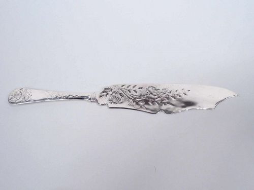 Antique Gorham American Art Nouveau Sterling Silver Ice Cream Slice