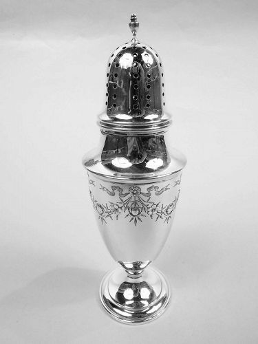 Antique Whiting Edwardian Regency Sterling Silver Sugar Caster 1917