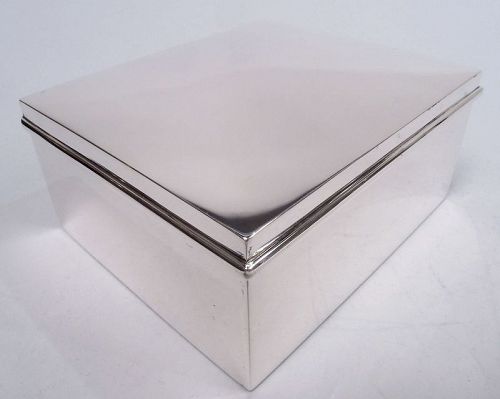 Cartier American Modern Sterling Silver Box