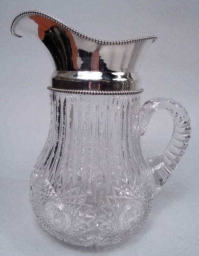 Fashion American Brilliant cut glass water pitcher