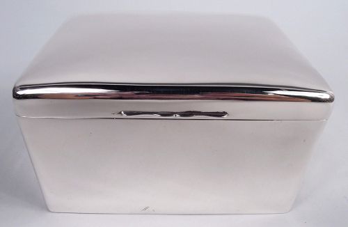 Asprey English Modern Sterling Silver Box 1928