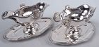 Pair of Odiot French Belle Epoque Classical Gravy Boats