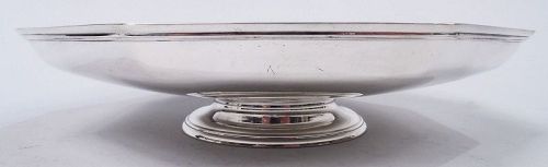 Tiffany American Art Deco Sterling Silver Footed Bowl C 1914