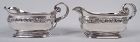 Pair of Antique Tiffany Victorian Classical Sterling Silver Sauceboats