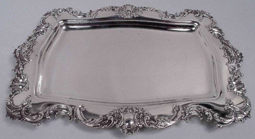 Pretty International American Victorian Classical Sterling Silver Tray