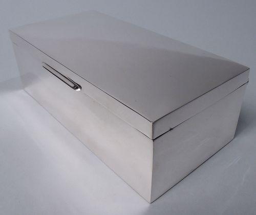 American Modern Sterling Silver Jewelry Box