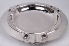 Spratling Taxco Modern Sterling Silver Bowl with Amethysts