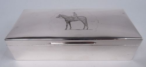 English Modern Sterling Silver Horse Box