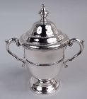 Currier & Roby Traditional Classical Sterling Silver Covered Urn