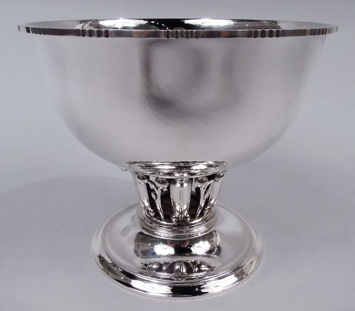 Georg Jensen Danish Modern Sterling Silver Louvre Bowl