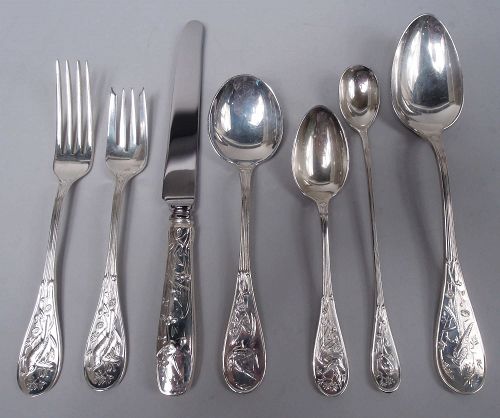 Elegant Sterling Silver Flatware Set Collection