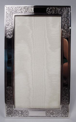 Pretty Tiffany Art Nouveau Sterling Silver Picture Frame