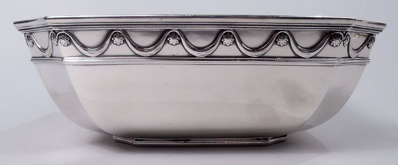 Tiffany American Modern Classical Sterling Silver Square Bowl (item  #1498830)