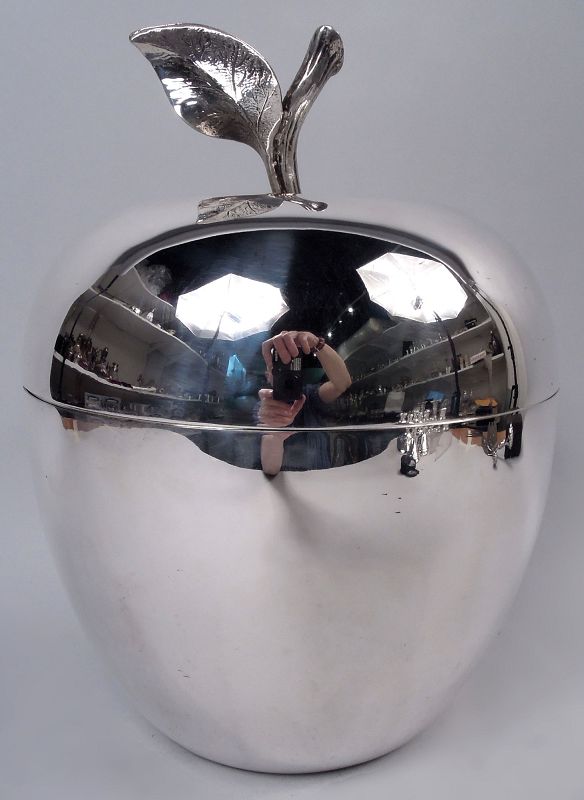 Tiffany Glass Ice Bucket Extra Large Tiffany Midcentury Modern