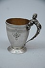 Gorham American Antique Coin Silver Cup Circa 1865