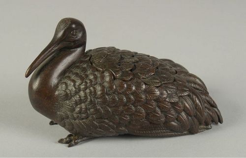 Japanese bronze egret koro