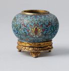 Chinese cloisonne water-pot